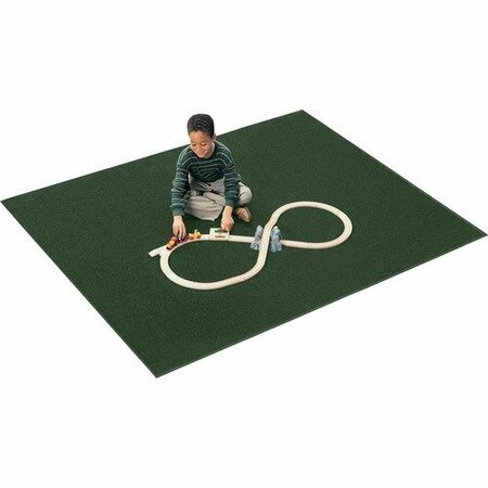 CARPETS FOR KIDS Rug, Anti-static, Nylon, KIDply Backing, Rect, 6ft x9ft , Emerald CPT2100306